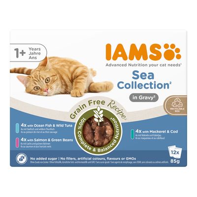 IAMS Advanced Nutrition mix smaków w sosie adult 85 g × 12