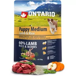 Ontario jagnięcina puppy średnie rasy 750 g