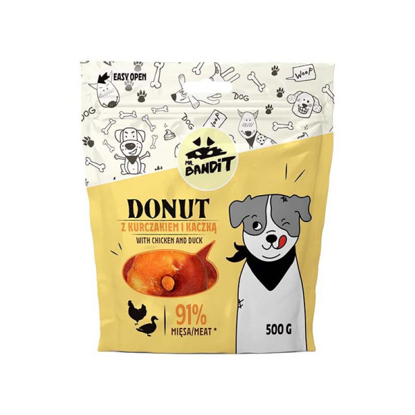 Mr. Bandit Donut kurczak, kaczka 500 g