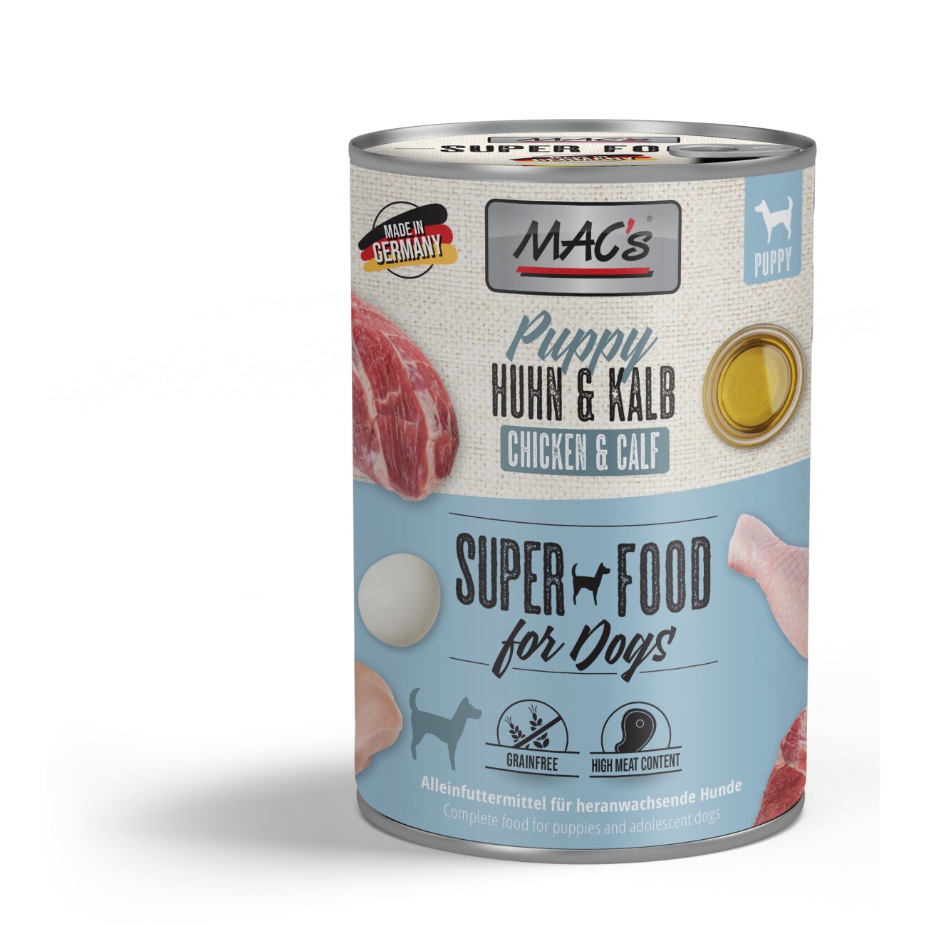 MAC's Puppy cielęcina, kurczak puppy 400 g × 6