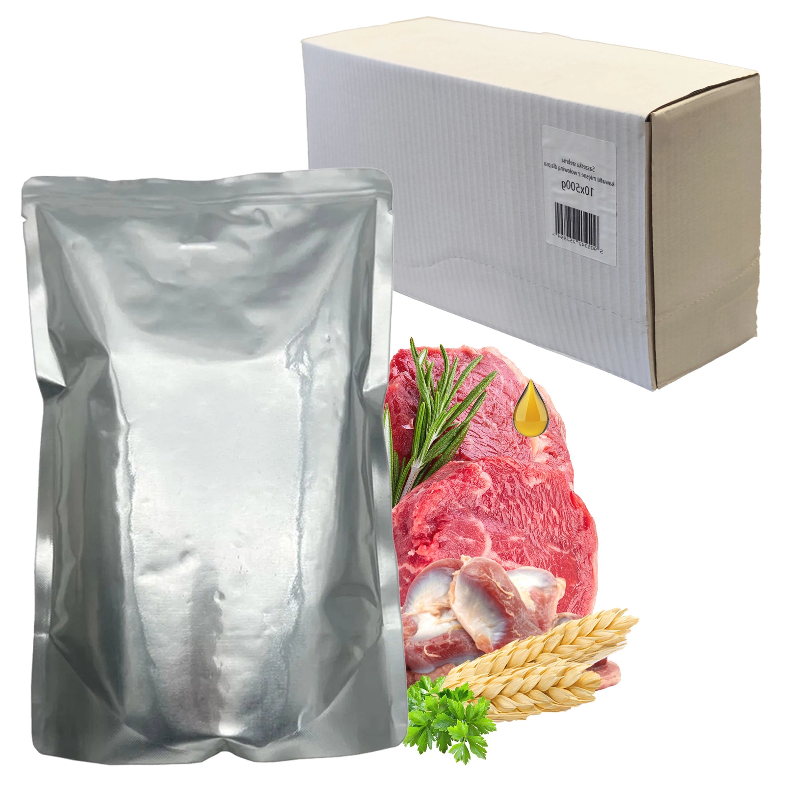 Tuf Tuf Srebrna Saszetka wołowina 500 g × 10
