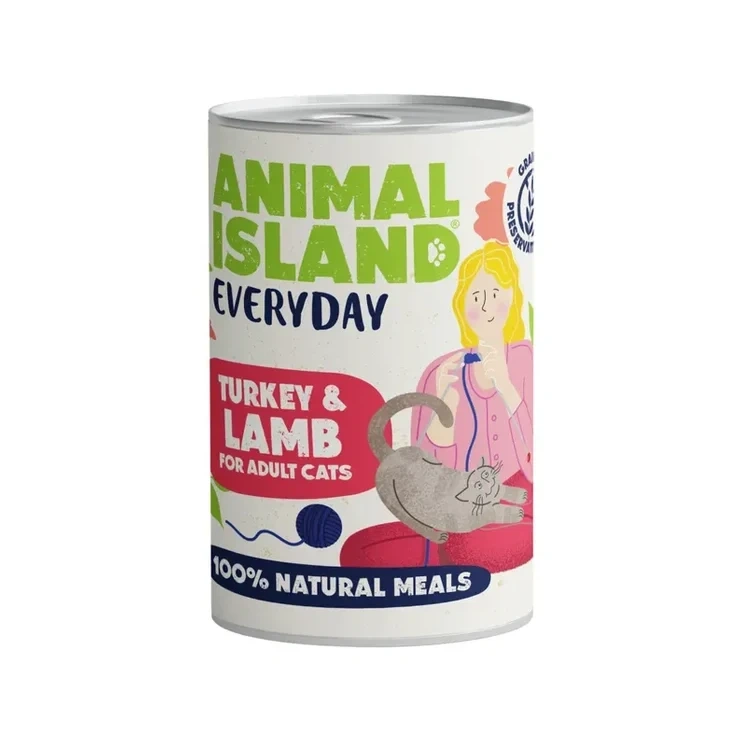 Animal Island Everyday indyk, jagnięcina pasztet adult 400 g