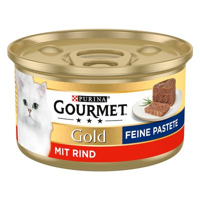 Purina Gourmet Gold wołowina pasztet 85 g × 48