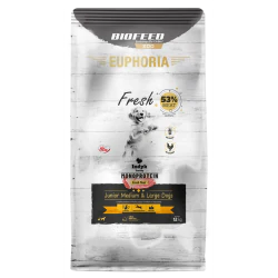 BioFeed Euphoria Fresh indyk adult średnie i duże rasy 12 kg
