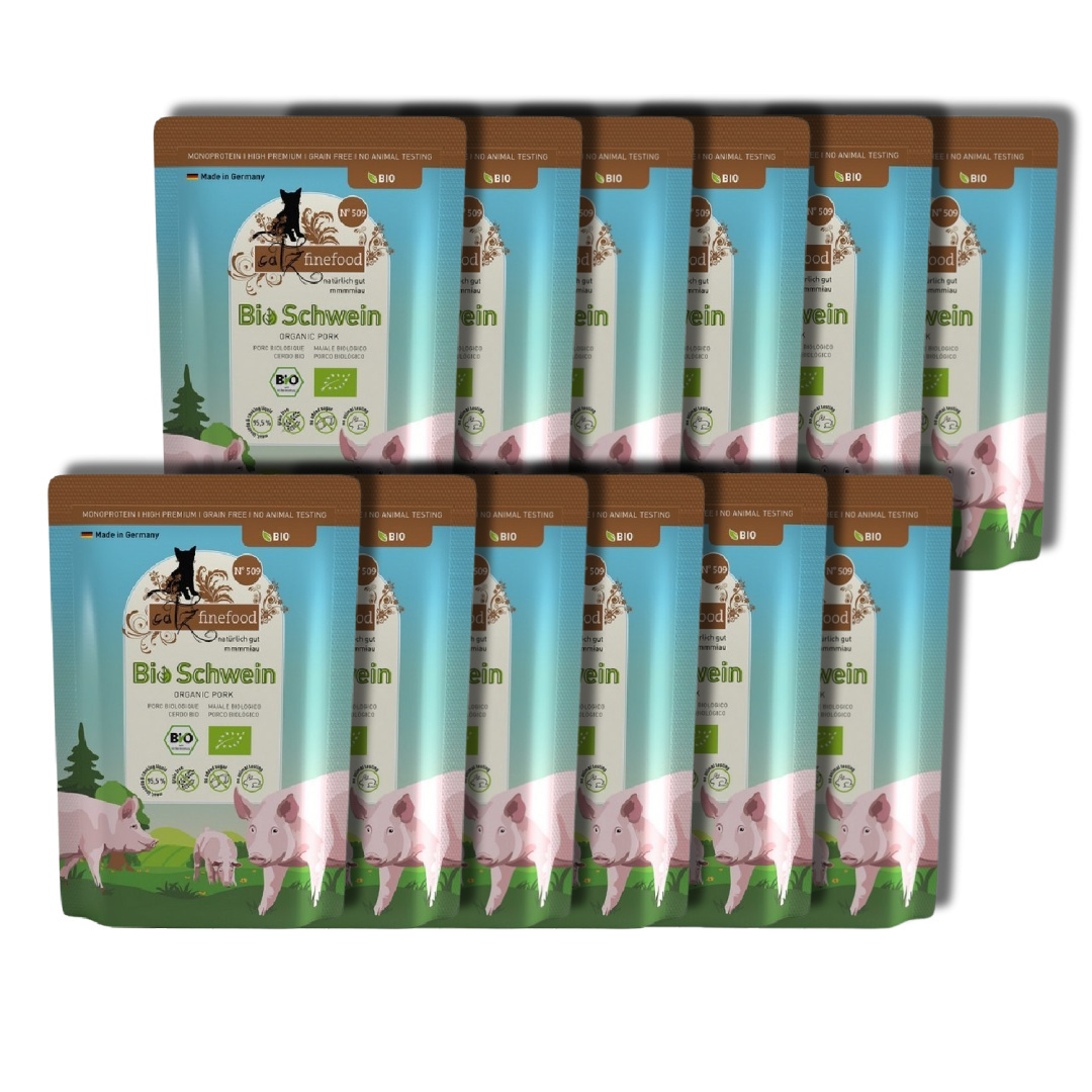Catz Finefood Bio wieprzowina 85 g × 12