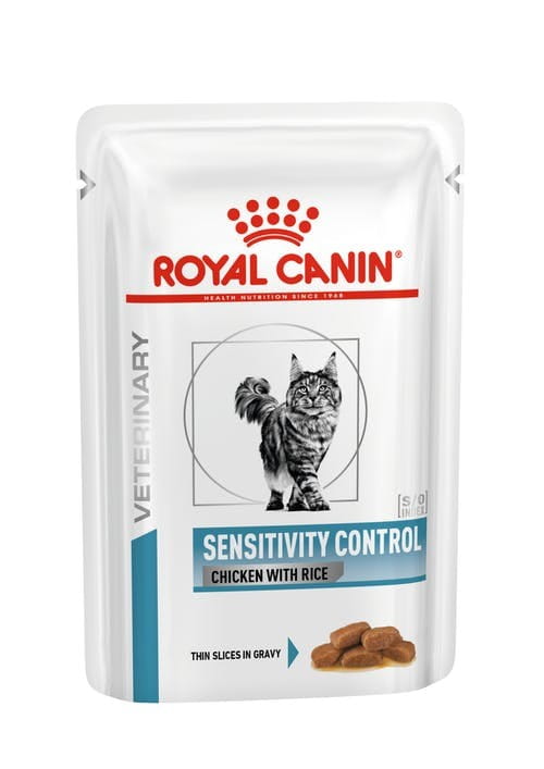 Royal Canin Veterinary Sensitive kurczak z ryżem w sosie 85 g × 12