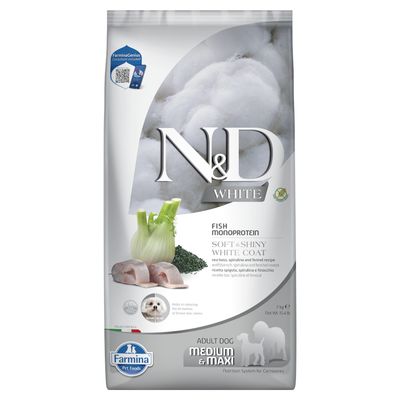 Farmina N&D White okoń morski adult średnie i duże rasy 7 kg