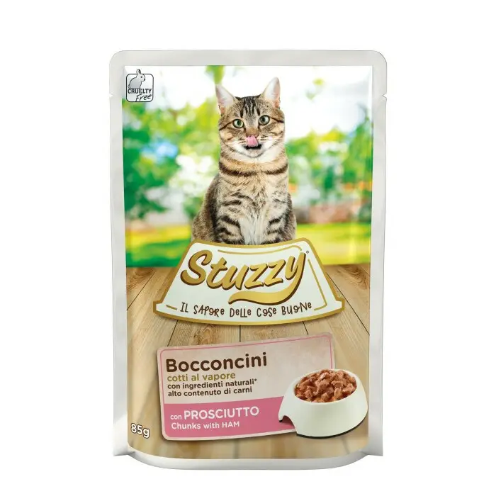 Stuzzy Bocconcini szynka kawałki adult 85 g