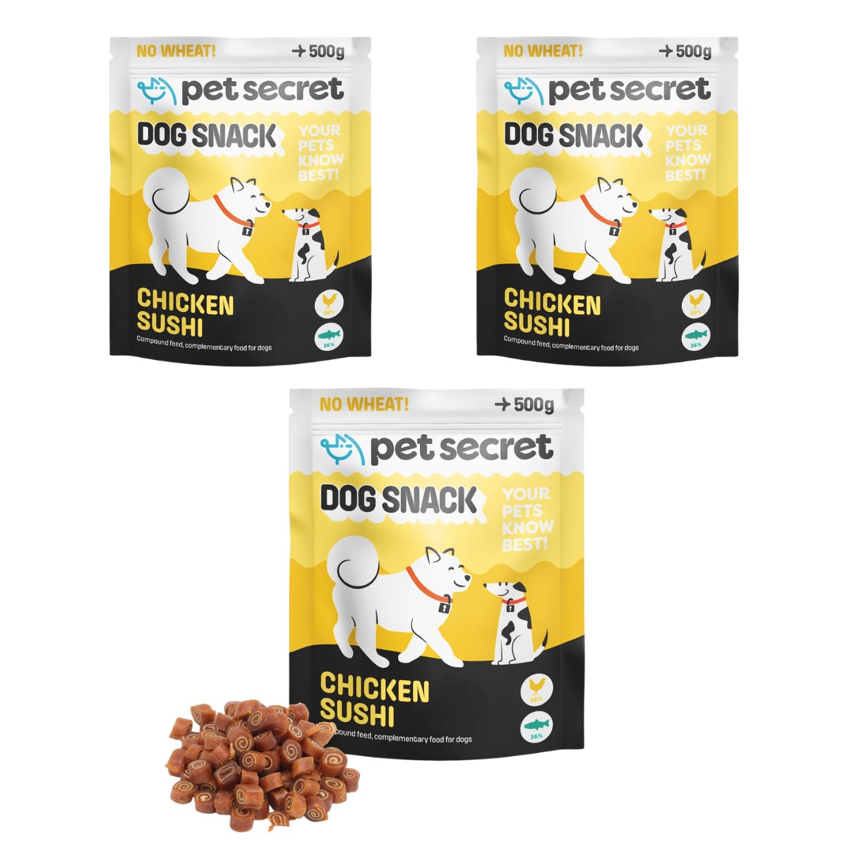 Pet Secret kurczak 500 g × 3