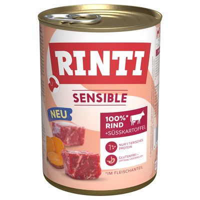 Rinti Sensible wołowina i bataty 400 g × 6