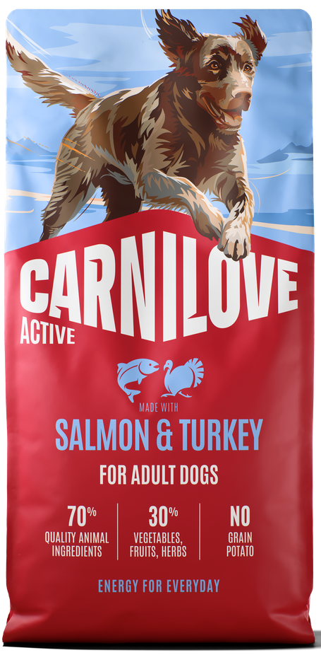 Carnilove Active łosoś, indyk adult 12 kg