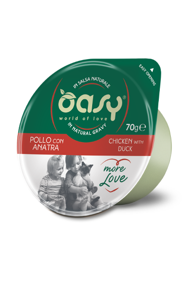 Oasy More Love kurczak z kaczką w sosie adult 70 g
