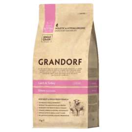 Grandorf indyk, jagnięcina kitten 2 kg
