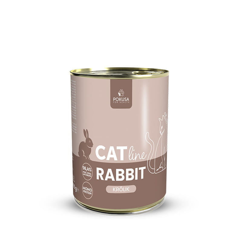 Pokusa CatLine królik adult 400 g