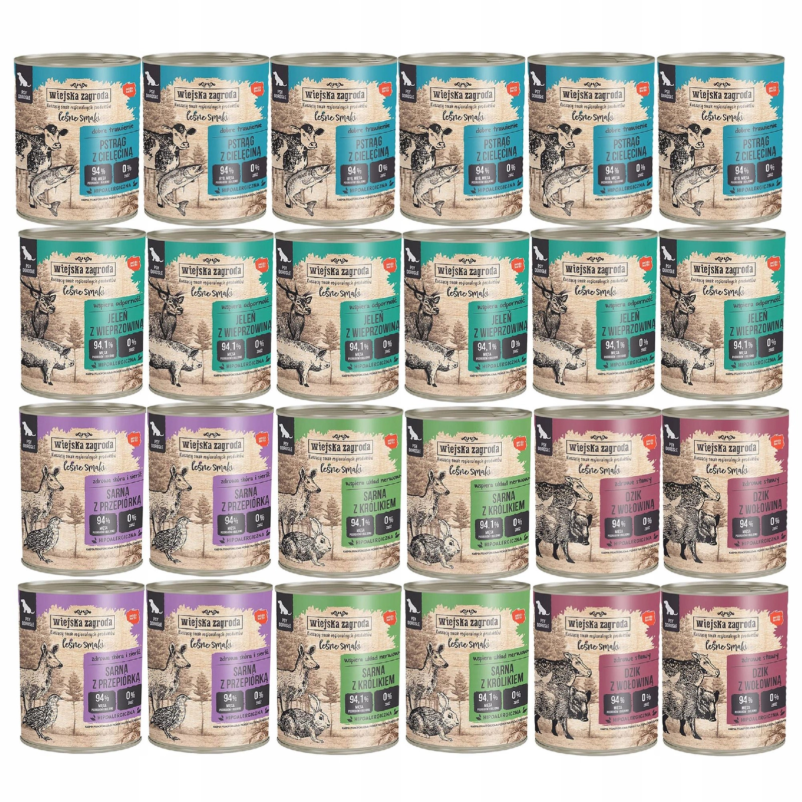 Wiejska Zagroda Leśne Smaki 800 g × 24