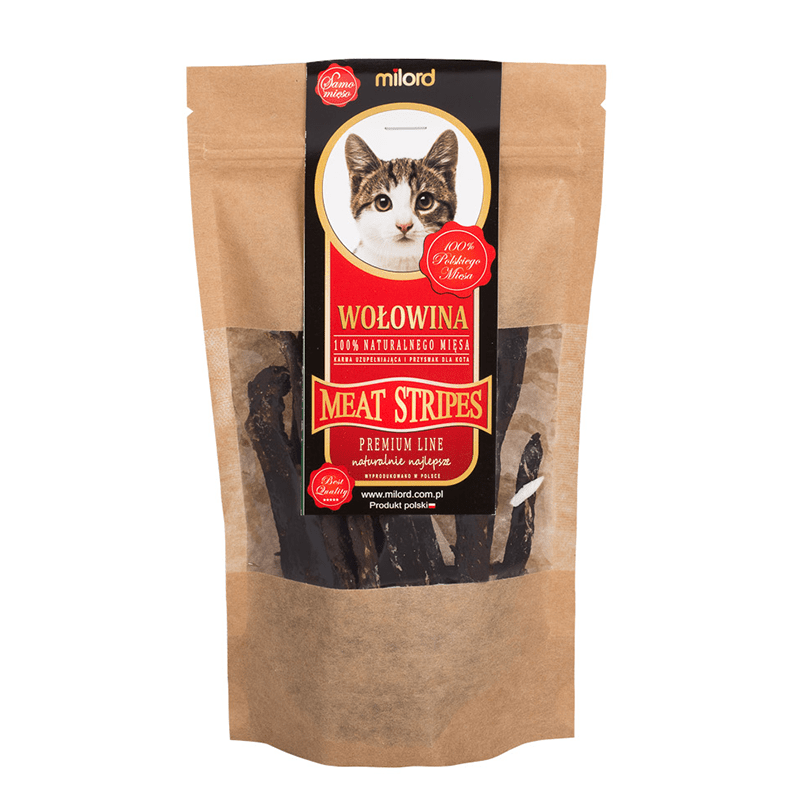 Milord Meat Stripes wołowina 40 g