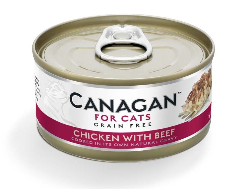 Canagan kurczak, wołowina w sosie 75 g