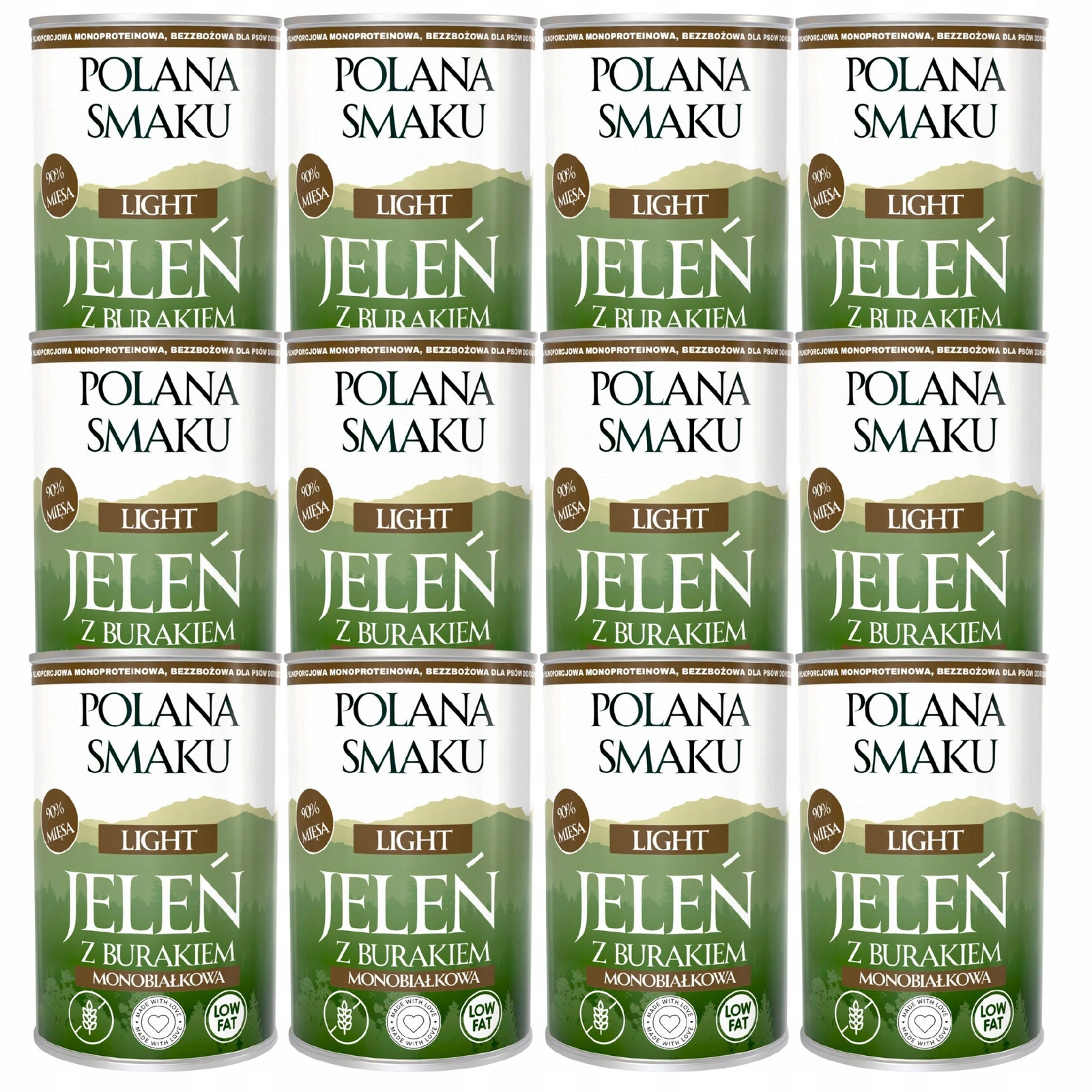 Polana Smaku Light jeleń 400 g × 12
