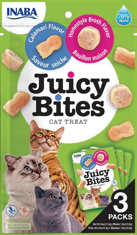 Inaba Juicy Bites mix smaków w bulionie 11 g × 3