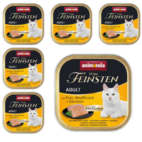 Animonda Vom Feinsten Classic indyk, wołowina z marchewką w sosie adult 100 g × 6