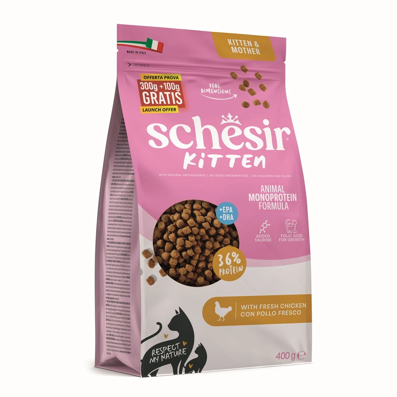 Schesir Animal Monoprotein Formula kurczak kitten 400 g
