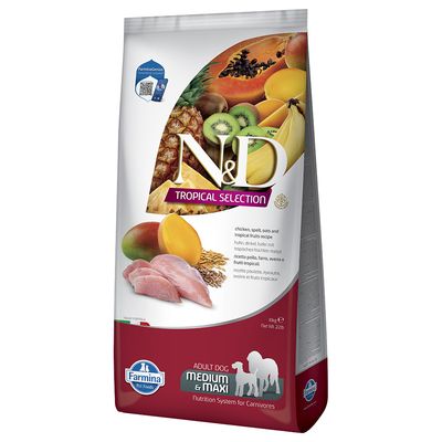 Farmina N&D Tropical Selection kurczak adult średnie i duże rasy 10 kg