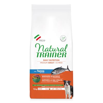 Trainer Natural tuńczyk adult średnie rasy 12 kg