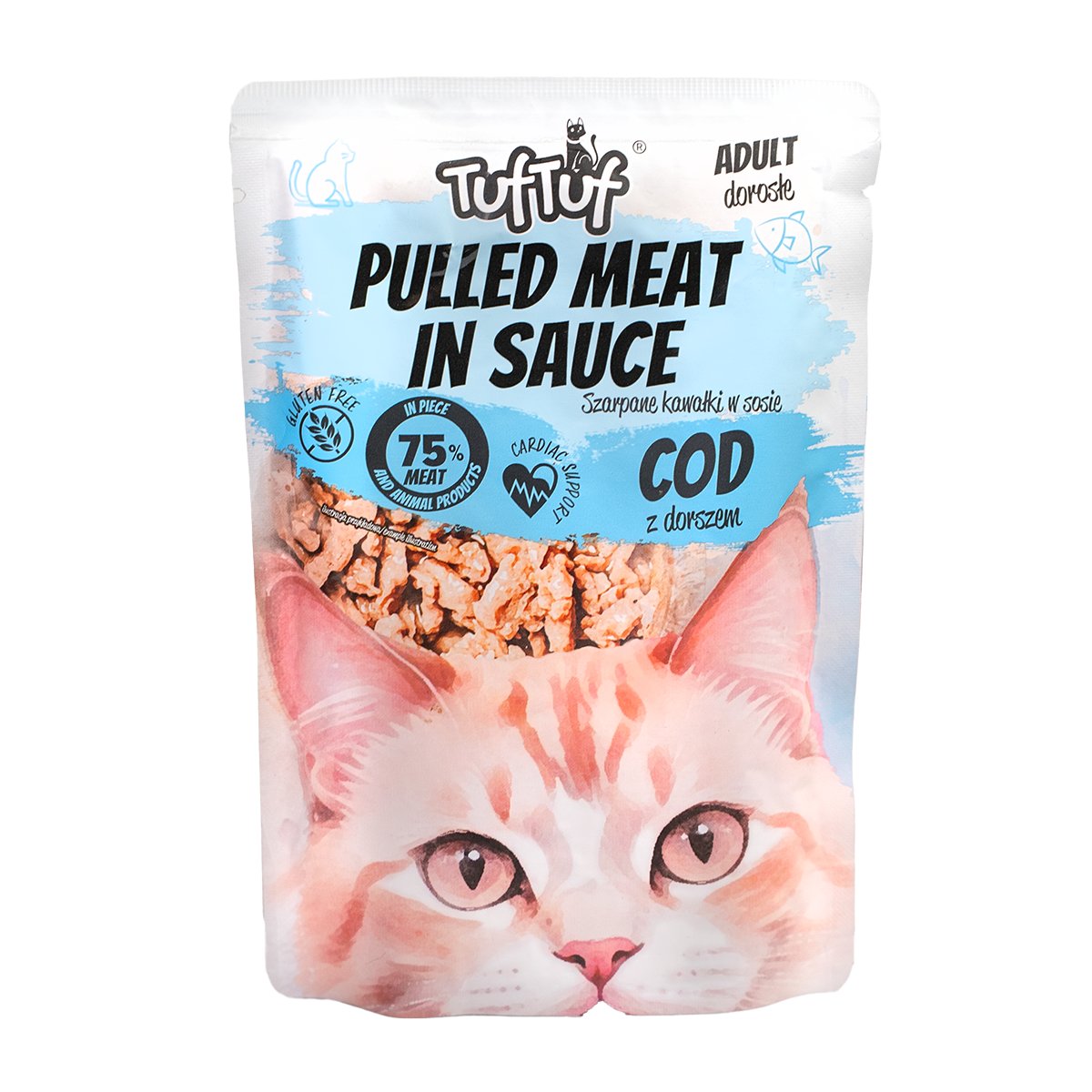 Tuf Tuf Pulled Meat dorsz w sosie adult 100 g