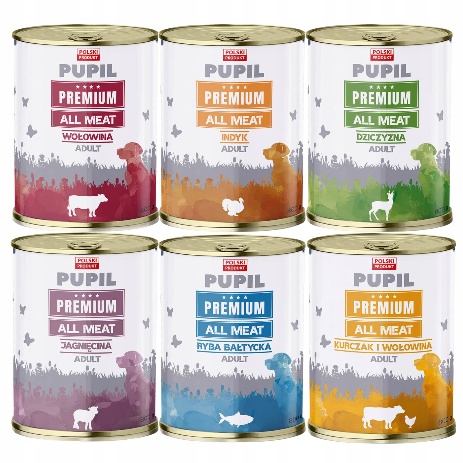 Pupil Premium All Meat dziczyzna, indyk, jagnięcina, wołowina adult 800 g × 6