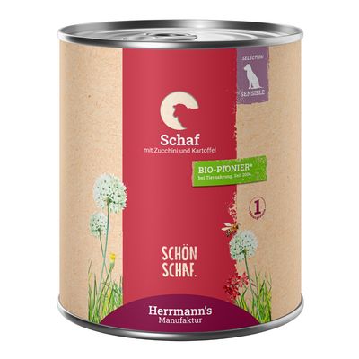 Herrmann's Bio Menu Sensitive owca 800 g × 12