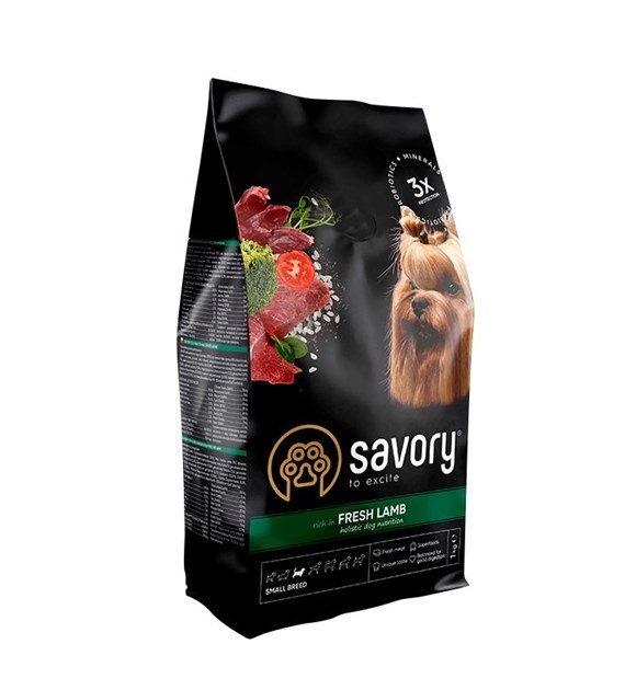Savory jagnięcina adult małe rasy 3 kg