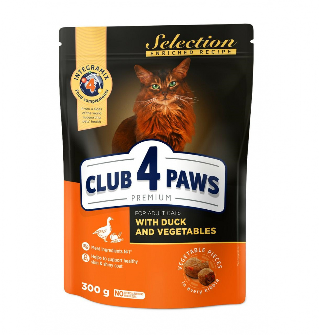 Club 4 Paws Selection kaczka z warzywami adult 300 g