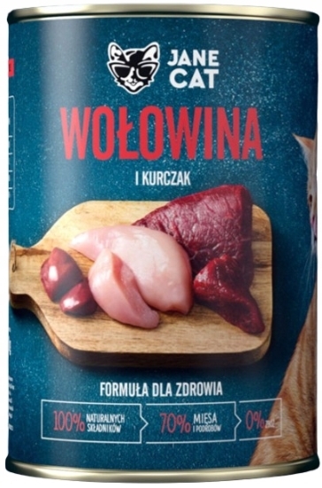 Jane Cat kurczak, wołowina adult 400 g