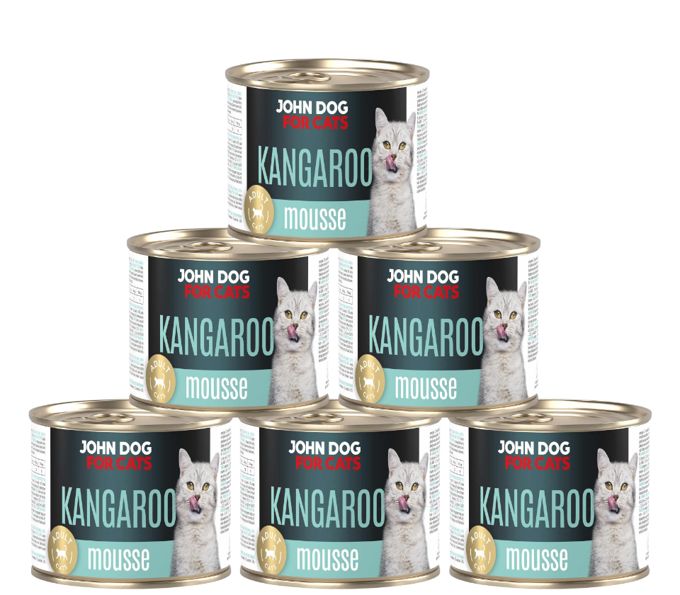 John Dog For Cats kangur pasztet adult 200 g × 6