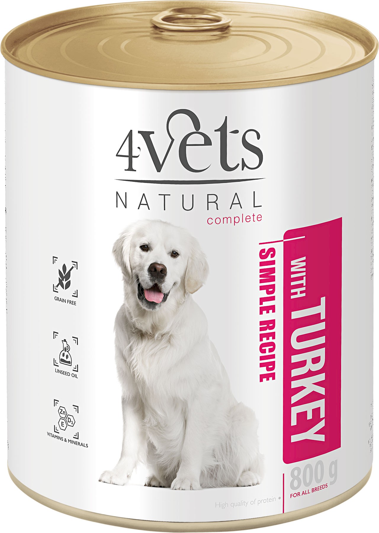 4Vets Natural indyk adult 800 g