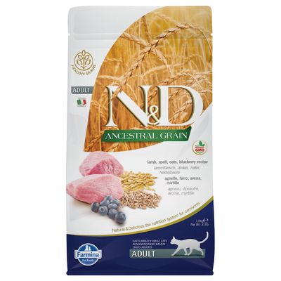 Farmina N&D Ancestral Grain jagnięcina z borówką adult 1,5 kg × 3