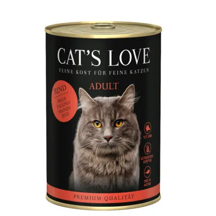 CAT'S LOVE Rind Pur wołowina adult 400 g