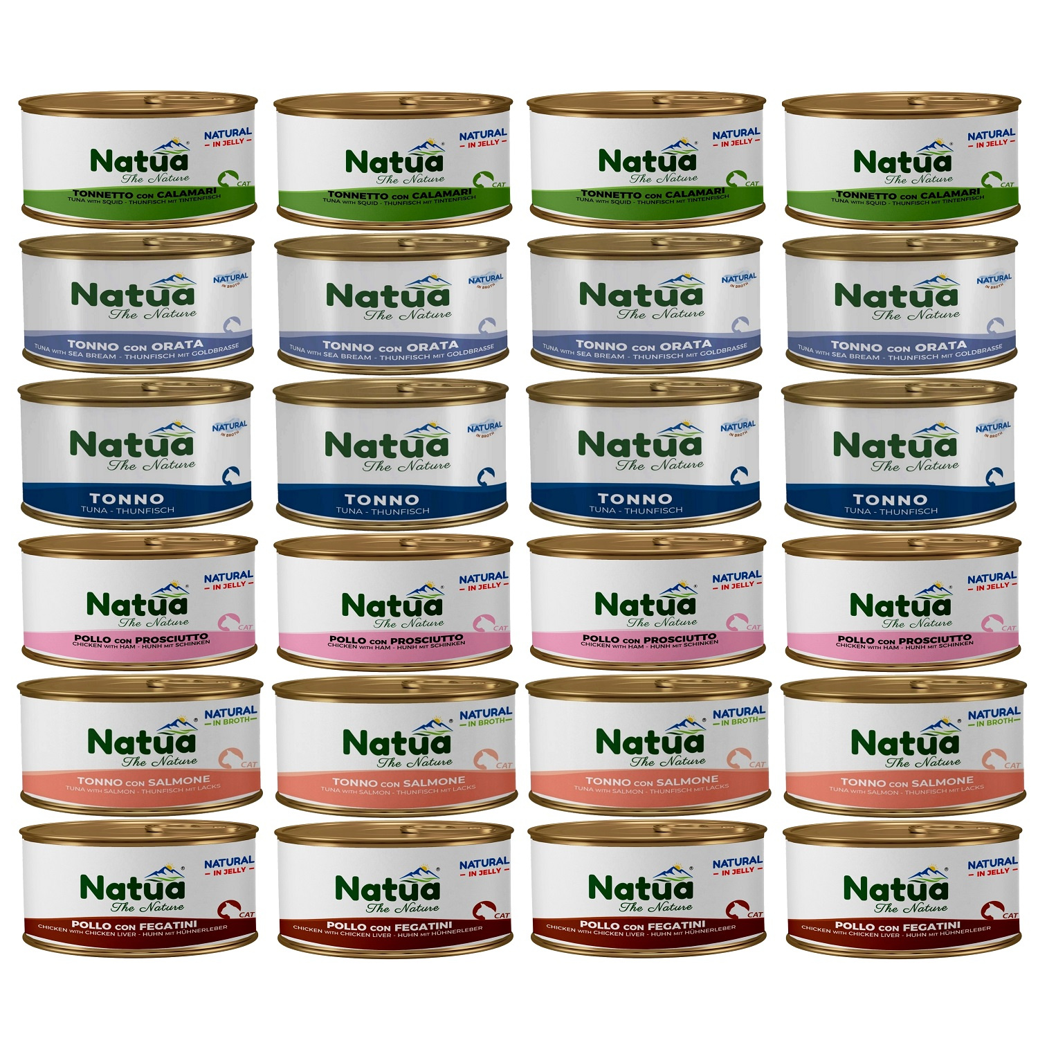 Natua mix smaków w galaretce 85 g × 24