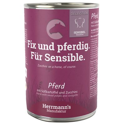 Herrmann's Selection Sensitive konina 400 g × 24