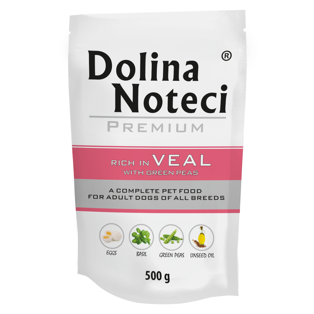 Dolina Noteci Premium cielęcina z zielonym groszkiem adult 500 g