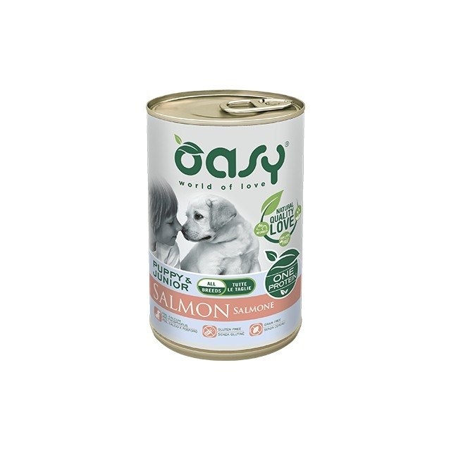 Oasy One Protein łosoś puppy 400 g