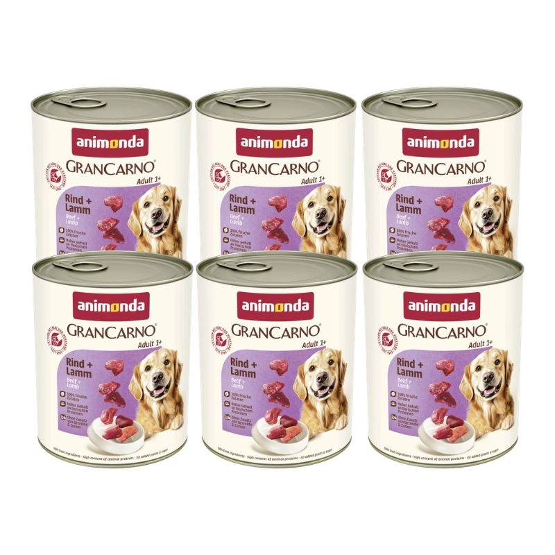 Animonda GranCarno wołowina, jagnięcina adult 800 g × 6