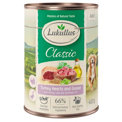 Lukullus Naturkost indyk, gęś adult 400 g × 6