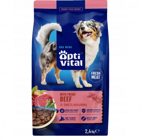 OptiVital wołowina adult 2,4 kg
