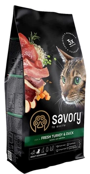 Savory Sensitive indyk, kaczka adult 2 kg