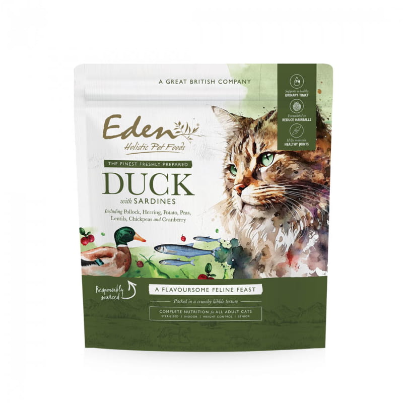 Eden Digestive, Hairball, Mobility, Urinary kaczka, sardynka adult 1,5 kg
