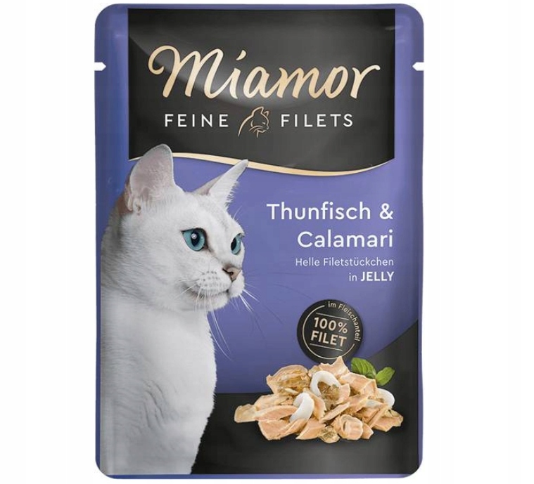 Miamor Feine Filets tuńczyk, kalmar w galaretce 100 g