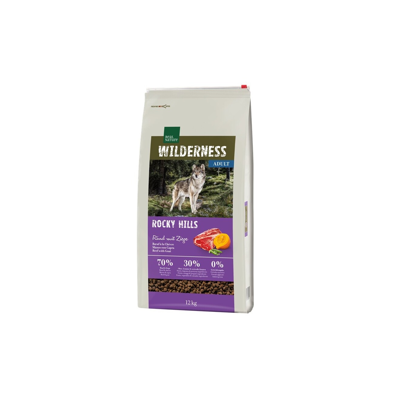 REAL NATURE Wilderness koźlina, wołowina 12 kg