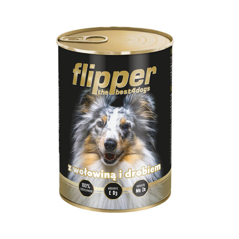 Dolina Noteci Flipper drób, wołowina adult 400 g