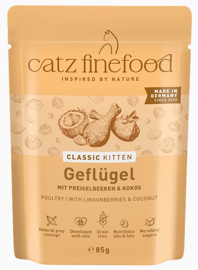 Catz Finefood Classic drób w bulionie kitten 85 g